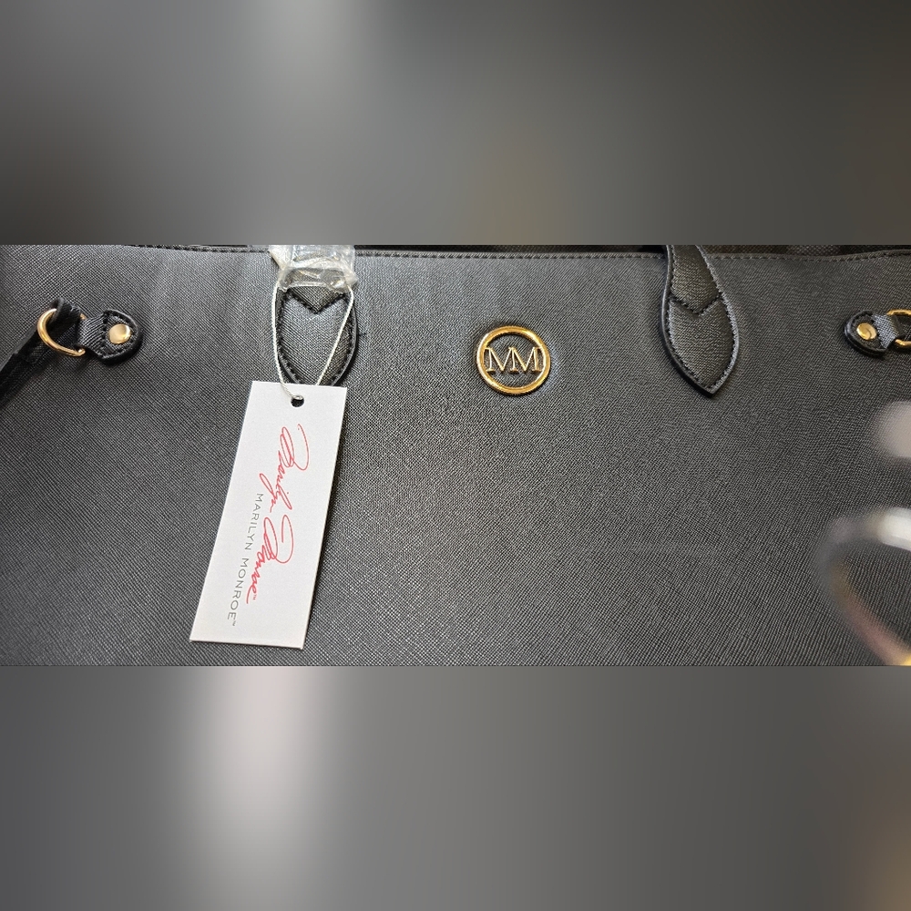 Marilyn Monroe Large Black Tote Bag - Picture 3 of 11